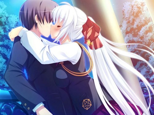 kiss什么的最有爱了动漫亲吻壁纸集欣赏_图